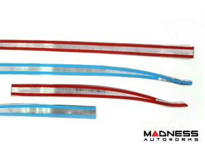 Jeep Renegade Door Trim - Lower Side Molding Kit - Dark Chrome Steel